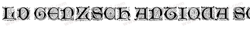 LD Genzsch Antiqua SC字体转换